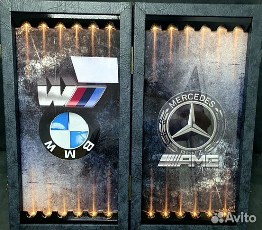 Дорогие нарды «BMW против Mercedes» купить с доставкой Дорогие нарды «BMW против Mercedes»