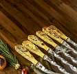 Набор шампуров "Охота". Позолота